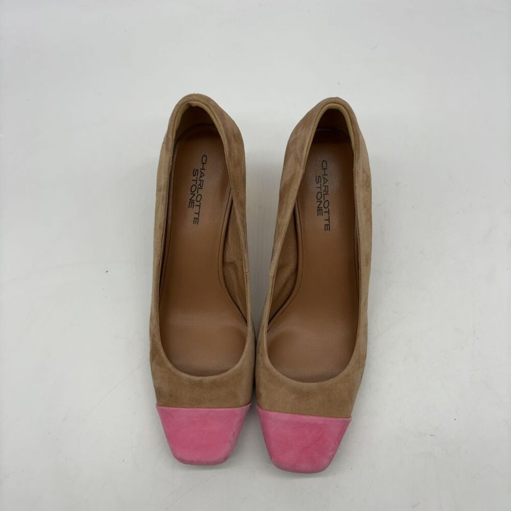 Charlotte Stone Pumps with High Block Heel - Picture 3 of 5